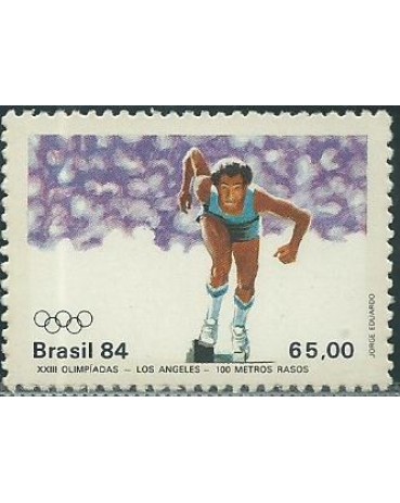 C1379 XXIII OLIMPÍADAS DE LOS ANGELES 1984 - 100 METRO RASOS - MINT 3567